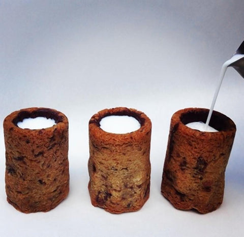 chocolate chip cookie shot glass (just add milk)